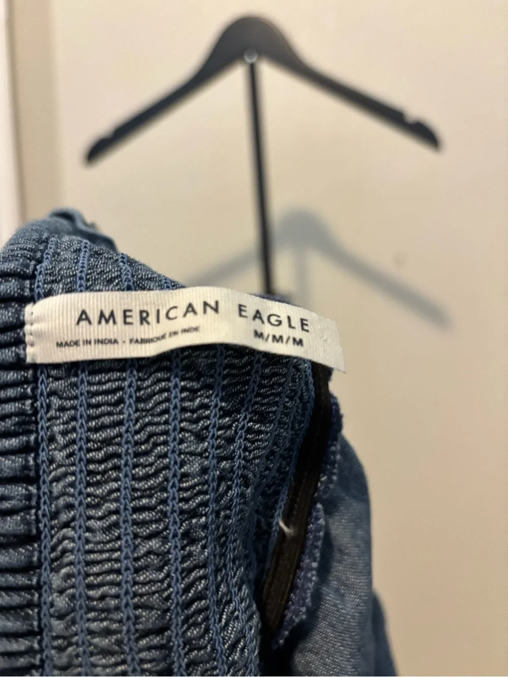 American Eagle Outfitters Dark Blue Denim Tank Top